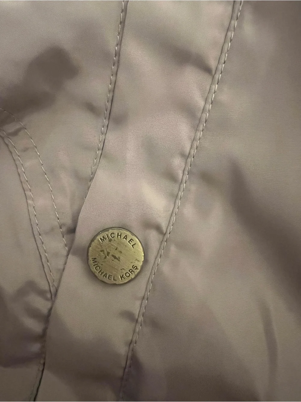 Michael Kors Taupe Hooded Jacket